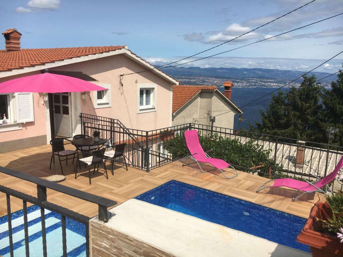 House Anastazia With Spectacular View Villa Lovran Exterior photo